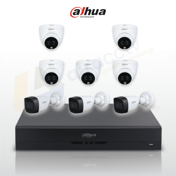 Paket IP Camera 2 MP 8 Camera